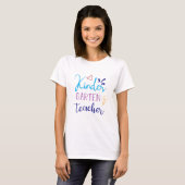 Typografie van de kleuterleidster t-shirt (Voorkant volledig)