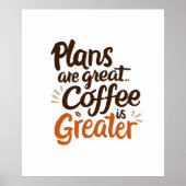 Typografie van de koffieliefhebber poster (Voorkant)