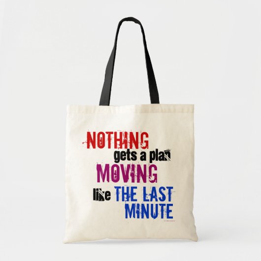 Typografie van de laatste minuut van het echte lev tote bag (Voorkant)