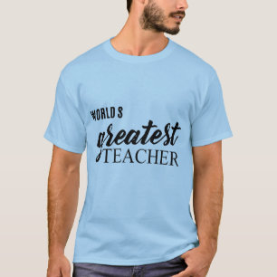 Typografie van de leerkracht t-shirt