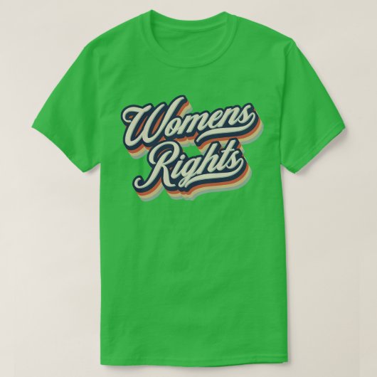  typografie van de rechten van vrouwen t-shirt (Design voorkant)
