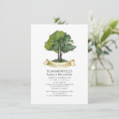 Typografie van de ribbon-Waterverf van de familier Kaart (Staand voorkant)