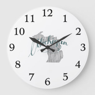 Typografie van de staat Michigan Grote Klok