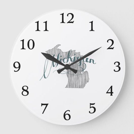 Typografie van de staat Michigan Grote Klok (Voorkant)