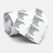 Typografie van de staat Minnesota Stropdas (Opgerold)