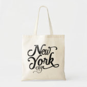 Typografie van de stad New york Tote Bag (Voorkant)