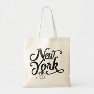 Typografie van de stad New york Tote Bag
