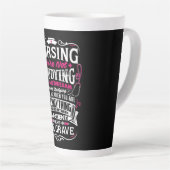 Typografie van de ursing Quote Latte Mok (Rechterhoek)