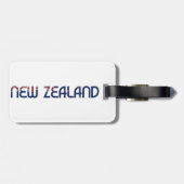 Typografie van de vlag van Nieuw-Zeeland Bagagelabel (Achterkant horizontaal)