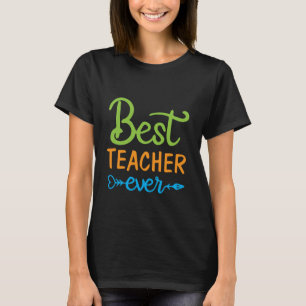 Typografie van de waardering van leraren t-shirt