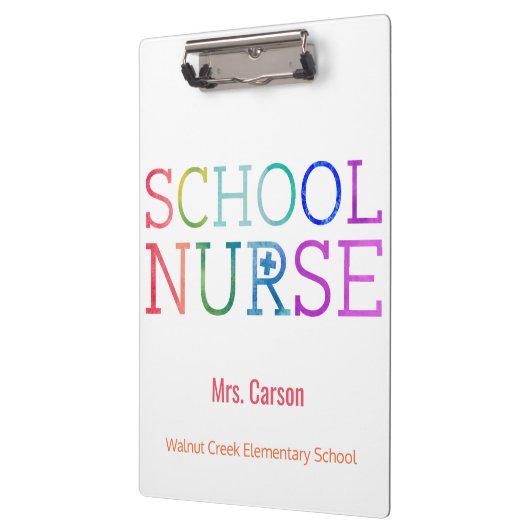 Typografie van de Waterverf van het schoolverpleeg Klembord (Links)