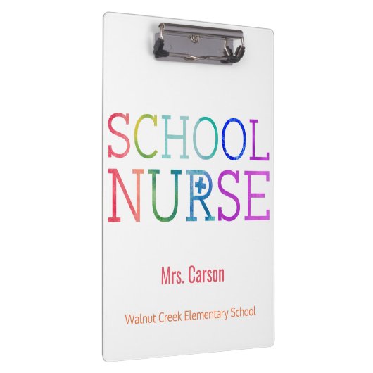 Typografie van de Waterverf van het schoolverpleeg Klembord (Rechts)