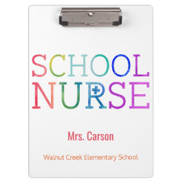 Typografie van de Waterverf van het schoolverpleeg Klembord