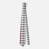 Typografie van Dubai City UAE-vlag Stropdas (Voorkant)