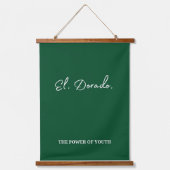 Typografie van El Dorado Hangend Wandkleed (Voorkant)