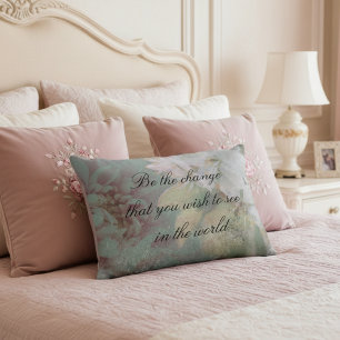Typografie van  Faded Flowers Accent Kussen