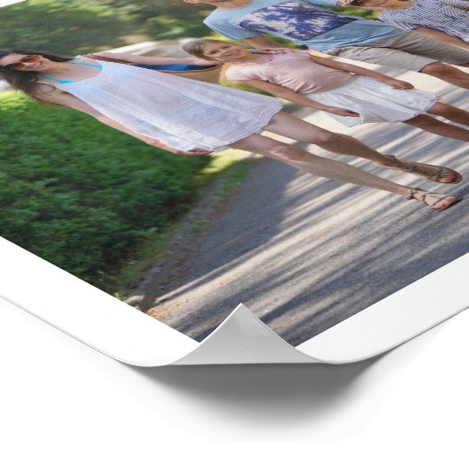 Typografie van familierendrong fotocollage poster (Hoek)