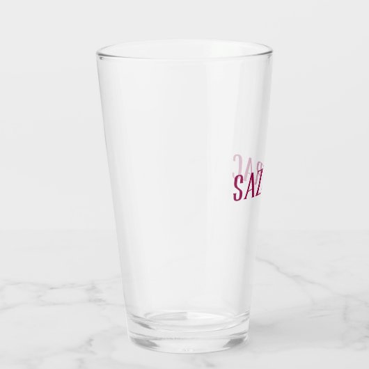 typografie van grote sazerische cocktail glas (Rechts)