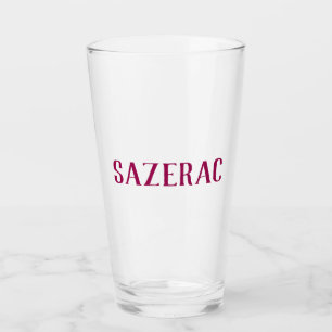 typografie van grote sazerische cocktail glas