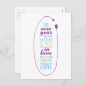 Typografie van het Citaat van het Nieuwjaar van de Feestdagenkaart (Voorkant / Achterkant)