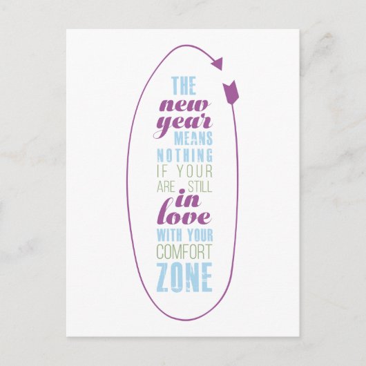 Typografie van het Citaat van het Nieuwjaar van de Feestdagenkaart (Voorkant)