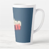 Typografie van het hedendaagse Londense Neon Light Latte Mok (Rechts)
