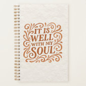 Typografie van 'Het is goed met mijn ziel' Planner (Voorkant)