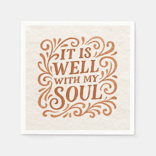 Typografie van 'Het is goed met mijn ziel' Servet