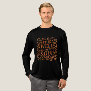 Typografie van 'Het is goed met mijn ziel' Tri-Blend Shirt