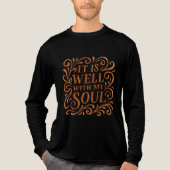 Typografie van 'Het is goed met mijn ziel' Tri-Blend Shirt (Voorkant volledig)