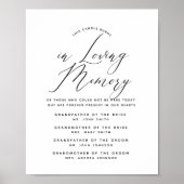 Typografie van het liefdevol gedenkteken voor brui poster (Voorkant)