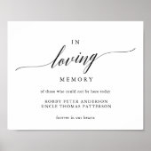 Typografie van het liefdevol gedenkteken voor brui poster (Voorkant)