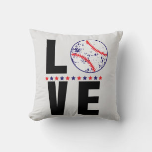 Typografie van honkbal liefde kussen