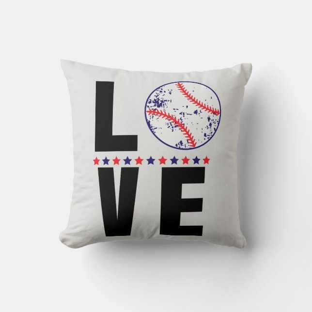 Typografie van honkbal liefde kussen (Voorkant)