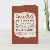 Typografie van Hunter & Terracotta Grandparent's D Kaart (Voorkant)