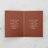 Typografie van Hunter & Terracotta Grandparent's D Kaart (Binnen)