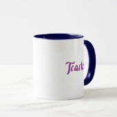 Typografie van leraren mok (Voorkant rechts)