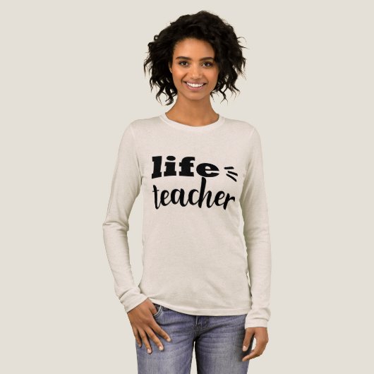 Typografie van leraren Tri-Blend shirt (Voorkant)