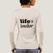 Typografie van leraren Tri-Blend shirt (Achterkant)