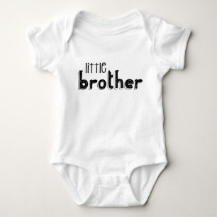 Typografie van Little Brother in Black & White Romper