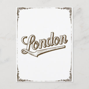 typografie van Londen Briefkaart