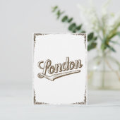  typografie van Londen Briefkaart (Staand voorkant)