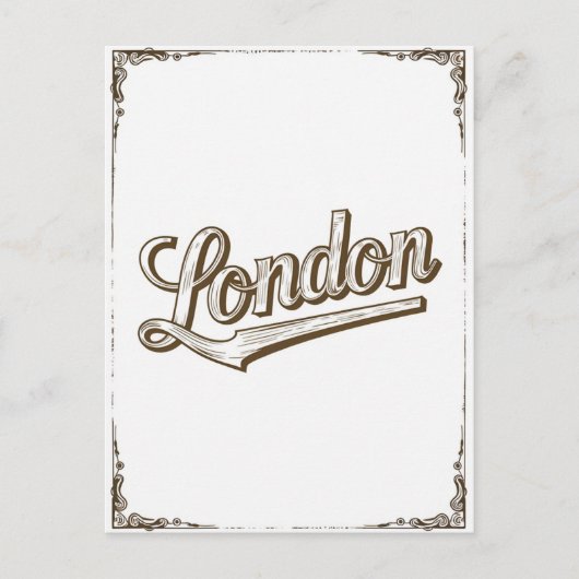  typografie van Londen Briefkaart (Voorkant)