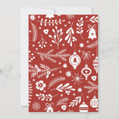 Typografie van Merry Kerstrepografie Feestdagenkaart (Achterkant)