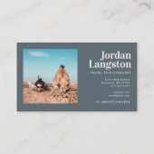 Typografie van moderne, oude kinderfotografie visitekaartje (Achterkant)