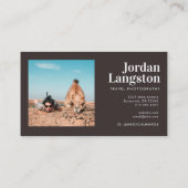 Typografie van moderne, oude kinderfotografie visitekaartje (Achterkant)