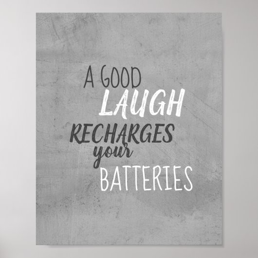 typografie van muurkunst : goed lachen poster (Voorkant)