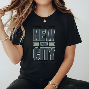 Typografie van New York City T-shirt