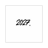 Typografie van penseel met inkt 2027 rubberstempel (Afrduk)