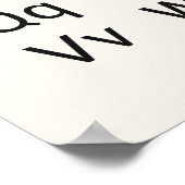 Typografie van Roboto Font Afdrukken Poster (Hoek)